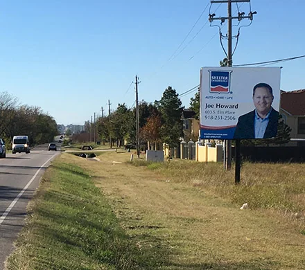 Gordon billboard #26 in Broken Arrow, east face