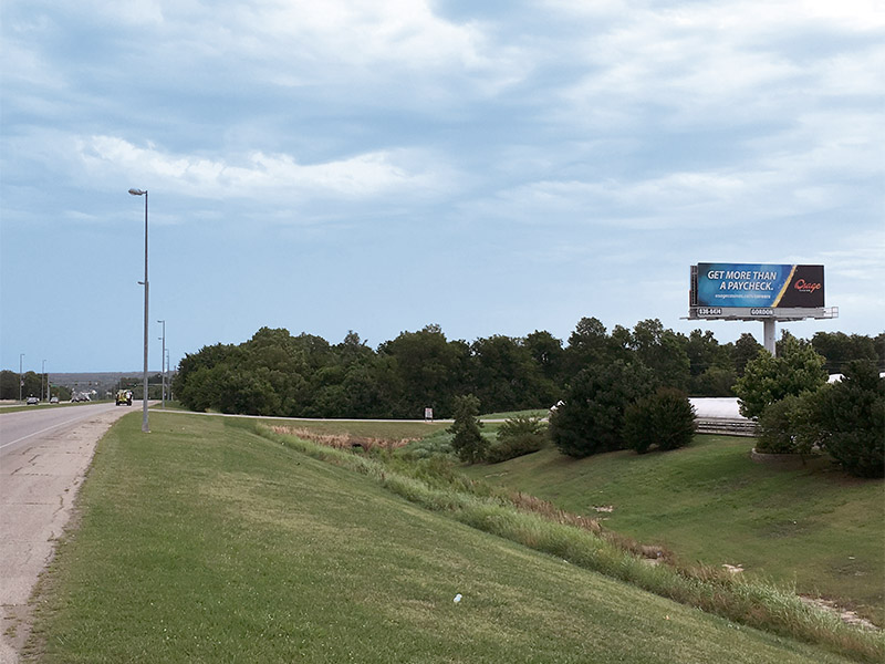 Gordon billboard #25 in Sand Springs, south face