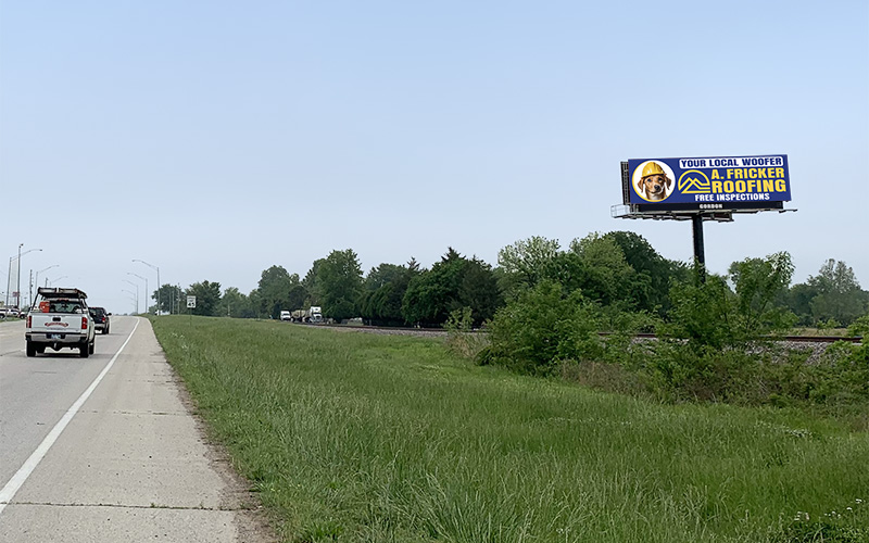 Gordon billboard #1 in Coweta, north face