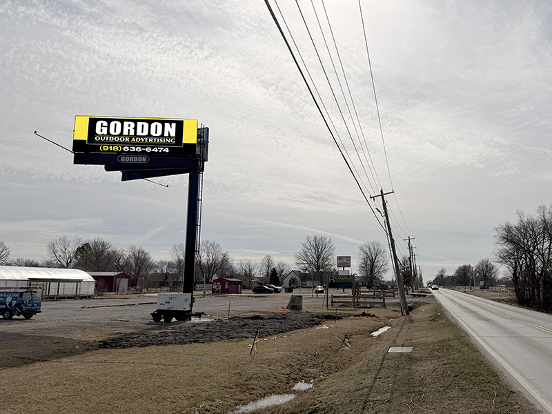 Gordon billboard #62 in Broken Arrow, north face
