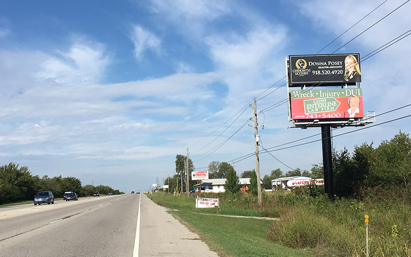 Gordon billboard #29 in Coweta, east face