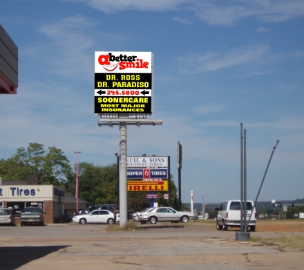 Gordon billboard #6 in Sand Springs, south face