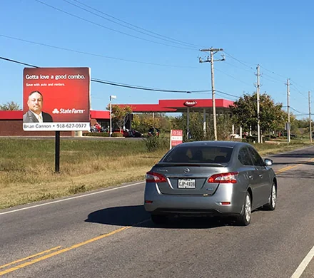 Gordon billboard #26 in Broken Arrow, west face